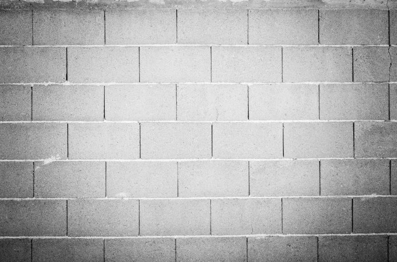 Cinder Blocks Installation detail